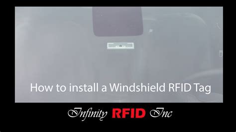 how to affix passive rfid winshield tag on nissan maxima|youtube windshield rfid tag.